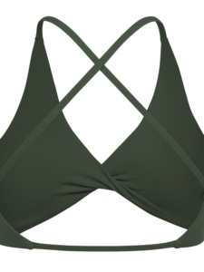 Débardeur de sport pour femme à logo personnalisé, col halter, haute élasticité, séchage rapide, respirant, avec soutien-gorge intégré, col en V - Product Image 4