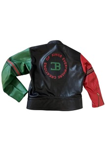 Chaqueta de Cuero 'Creation of Kings Everywhere' de French Montana X Vanson Leathers, Chaqueta de Cuero Marroquí Ecológica, Resistente al Viento y con Calefacción - Product Image 3