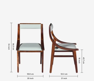 Modern Solid Wood <b>Dining</b> <b>Chair</b> Upholstered Faux Leather Seat Back Midcentury Design for Home <b>Dining</b> Use - Product Image 6