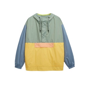 Ropa Deportiva al por Mayor con Logotipo Personalizado, Chaqueta Cortavientos Impermeable para Hombre, Tallas Grandes, Contraste de Colores - Product Image 5