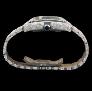 Round Moissanite Diamond Unique <b>Mechanical</b> <b>Watch</b> Luxury Antique Style with 41mm Dial ETA Movement - Product Image 5