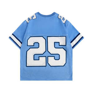 Custom Printed V-Neck Oversized Plus Size Retro Football & Soccer Jersey OEM Design Breathable Fabric - Product Image 2