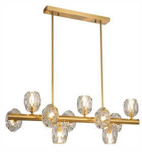 Lustre de plafond tendance, industriel, doré métallisé, style Sputnik, avec plusieurs ampoules, disponible à prix de gros. - Product Image 4