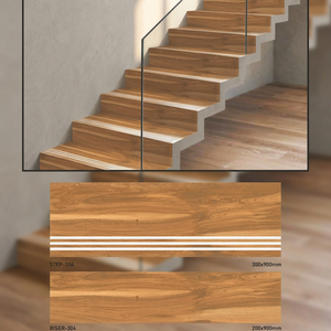 900x300mm & 900x200mm Porcelain Step Riser Tiles - Affordable Matte GVT Stair Treads Direct From Indian Factory - Product Image 1