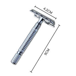 Rasoir de sécurité professionnel de haute qualité, rasoir de sécurité à double tranchant, outil en acier inoxydable, rasoir de sécurité - Product Image 5