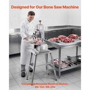 Supporto per Sega a Nastro Elettrica per Carne con Altezza Regolabile, Telaio a H Stabile e Cuscinetti Antiscivolo - La Nostra Macchina per Tagliare Ossa - Product Image 2