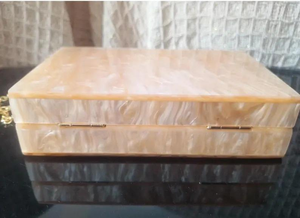 Resin Stone Clutch Purse Women Sling Bag Bridal Handbags Eco-Friendly Model India Handmade MULTI CRAFT - Product Image 4