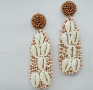 Pendientes Colgantes Hechos a Mano con Cuentas de Semillas y Caras de Animales, Estilo Bohemio en Negro y Dorado, Joyería para Fiestas y Año Nuevo - Product Image 2