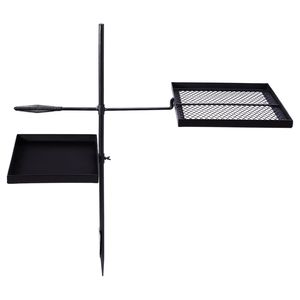 Portable Heavy-Duty Skillet Combo with Swivel Campfire Grill Adjustable Grill Grate Pan for <b>Camping</b> Outdoor Adventures - Product Image 3