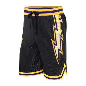 Shorts en maille respirants pour hommes, taille élastique, style sport décontracté, streetwear Y2K, mode été, fournisseur USA - Product Image 3