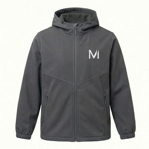 Veste d'hiver unisexe moderne à capuche, imperméable, style streetwear, avec logo personnalisé, légère, coupe-vent d'extérieur pour entreprise - Product Image 1