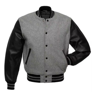 Custom Service Wool Baseball Varsity Jacket <b>Stand</b> Patchwork High Quality Fully Customizable College Baseball Wholesale Winter - Product Image 3
