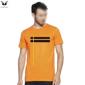 Camisetas de Punto 100% Algodón para Hombre, Color Naranja, Buena Venta, Hechas en Pakistán, Personalización con Logotipo, Precio de Fábrica, Ropa para Exteriores - Product Image 2