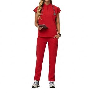 OEM Custom Nurse <b>Scrubs</b> <b>Set</b> Breathable Medical Uniform Comfortable Hospital Workwear Fast Delivery Supplier <b>Scrubs</b> <b>Set</b> - Product Image 3