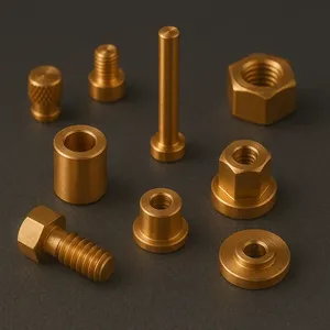อุปกรณ์ไฟฟ้าทองเหลือง CNC รุ่น CZ121 ขนาดเล็ก ขึ้นรูปด้วยเครื่องกลึง CNC ได้ถึงเส้นผ่านศูนย์กลาง 10 มม. ชุบนิกเกิลขัดเงา ชุบสังกะสี เกลียว NPT ชิ้นส่วนฮาร์ดแวร์ - Product Image 1