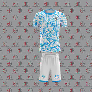Nueva Temporada de Ropa Deportiva de Fútbol, Uniformes Transpirables de Entrenamiento, Camiseta de Fútbol de Manga Corta, Camisetas de Fútbol Sublimadas, Uniformes de Fútbol - Product Image 1