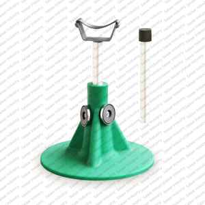 แท่นยึดกีบม้าแบบปรับได้สำหรับงานหนัก พร้อมฐานรองและเสา ใช้ซ้ำได้สำหรับงานตัดแต่ง ทำความสะอาด และขูดกีบม้า - Product Image 2