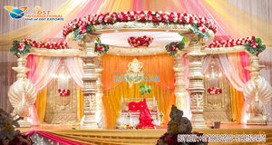 Mariage sur le thème Maharani Bollywood Mandap Mariage traditionnel exclusif Mandap Floride Meilleur mariage hindou Mandaps sur le thème Maharani - Product Image 4