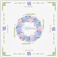 Tapete de Mahjong Americano de 80cm con Diseño Botánico de Limón, Cubierta de Mesa Portátil para Minoristas de Boutique, MOQ Bajo, Lotes Pequeños, CRD