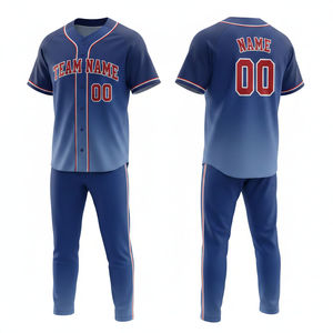 Custom Logo Custom Color Maple Men's Short Baseball Uniform <b>Set</b> High Quality <b>Waterproof</b> Lightweight Breathable Moisture Wicking - Product Image 3