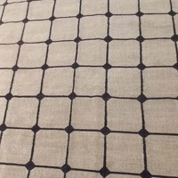 Tapis artisanal en laine et jute à carreaux, tissé naturellement, motif géométrique Dhurrie Kilim, style farmhouse bohème, pour salon et chambre à coucher