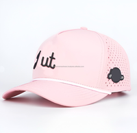 Casquettes de golf personnalisées avec broderie 3D, logo imprimé Terry Street, multicolores, visière incurvée, cordon blanc latéral, pour homme et femme, vente en gros, ODM Injae