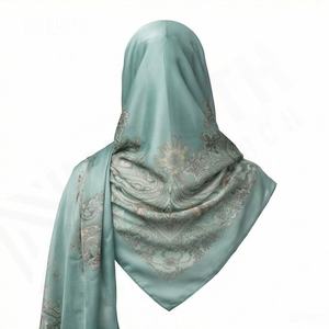 Magnifiques châles en mousseline pour filles, nouveaux hijabs de soirée super doux avec strass en forme de cœur, écharpe personnalisable couleur sur mesure, qualité supérieure, modeste et élégante. - Product Image 2