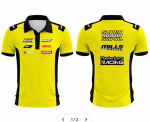 Camiseta Polo Personalizada para Equipo de Motocross, Manga Corta, Logotipo del Equipo Sublimado, Bordado Opcional, Tallas Grandes, OEM - Product Image 1