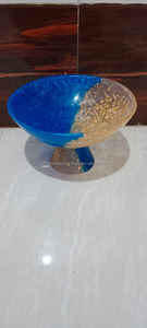 Tazón de Resina Epoxi de Alta Calidad Hecho a Mano con Base Elegante, Increíble Tazón de Resina con Base - Product Image 3