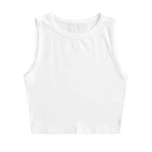 Camiseta sin Mangas Personalizada para Mujer, Algodón Premium, Estampada, Informal, a la Moda, Fabricante de Marca Privada - Product Image 1