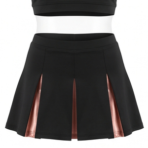 Uniforme de cheerleading personnalisé de haute qualité, respirant, sublimé, en poly-spandex, pour adultes, avec hauts de danse et jupe plissée, personnalisable - Product Image 3