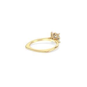 Bague halo dissimulée en diamant de laboratoire HPHT CVD, prix d'usine REYES, or massif 14K 18K, certifiée IGI, bijoux fins - Product Image 4