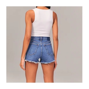 Shorts Vaqueros Rotos de Mezclilla Transpirables e Impermeables de Alta Calidad para Mujer, Colores Personalizables - Product Image 2