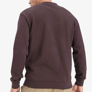 Sweat-shirt en coton brodé personnalisé de haute qualité, col rond, logo OEM, tissu molletonné uni, pour hommes - Product Image 3