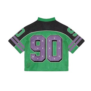 เสื้อฟุตบอลตาข่ายสีน้ำตาลสำหรับผู้หญิง พิมพ์ลายหมายเลข 33 สีชมพู แบบระบายอากาศได้ดี ทรงปกติ แขนสั้น สำหรับผู้ใหญ่ - Product Image 2