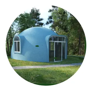 Prefabricated Geodesic Dome House Permanent Living Camping Hotel Workshop Made Sandwich Panel Steel Carport Graphic Design