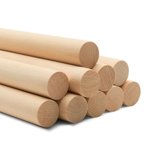 Tiges en bois de hêtre et d'eucalyptus massifs de qualité supérieure, surface lisse, tailles personnalisées pour l'artisanat et l'ameublement - Product Image 1