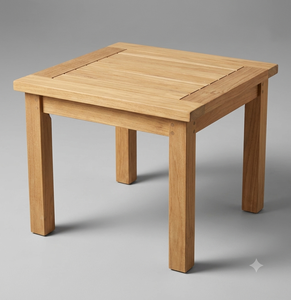 Natural Solid Teak Wood Outdoor Side <b>Table</b> <b>Small</b> Square <b>Coffee</b> <b>Table</b> Garden Patio Furniture Minimalist Wooden End <b>Table</b> - Product Image 2