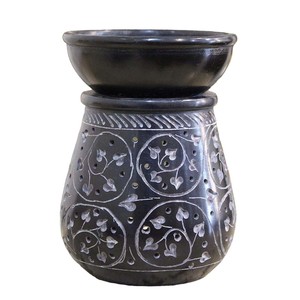 Low Budget Best Price Soapstone Aroma Oil Burner <b>Flower</b> Design And Handcrafted Aroma Oil Burner And <b>Diffuser</b> - Product Image 3