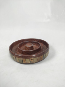 Ensemble de bols mélangeurs en céramique de conception moderne européenne, taille personnalisée, finition artisanale en bois de manguier poli, bols écologiques pour salades et fruits - Product Image 6