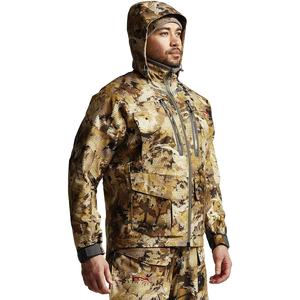 เสื้อแจ็คเก็ตพรางตัวสำหรับล่าสัตว์ในฤดูหนาว  รับทำโลโก้ เสื้อโค้ทอุ่นและเสื้อผ้าสำหรับกิจกรรมกลางแจ้ง  ผ้าโพลีเอสเตอร์พิมพ์ลายพราง  รับผลิตแบบ OEM - Product Image 1