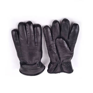 Guantes elegantes de cuero genuino con acabado suave, agarre cómodo y forro interior cálido para conducir y actividades al aire libre. - Product Image 4