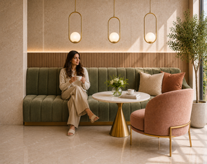 Azulejos de Porcelana Esmaltada Mate Vitrificada Botanical Harmony 600x600mm, Diseño Contemporáneo, Resistentes al Choque Térmico y al Fuego, Elegantes - Product Image 1