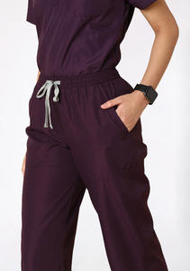 Uniformes Médicos de Verano, Estilo Nuevo, Poliéster y Spandex, Conjuntos de Uniformes de Hospital, Unisex, Mono de Manga Corta - Product Image 3