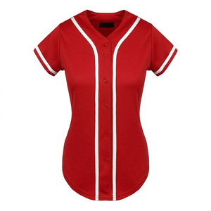 เสื้อเบสบอลตาข่ายเบิร์ดอายสั่งทำขายส่งสำหรับผู้ชาย แขนสั้น พิมพ์ลาย แห้งเร็ว ติดกระดุมเต็มตัว ลายทาง ชุดทีม - Product Image 2