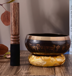 Tibetan Brass Sound Bowl for Stress Relief & traditional Sound Therapy Instrument Singing Bowl Factory Supply - Product Image 1