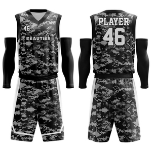Chemises de basket-ball personnalisées pour hommes Uniformes de basket-ball à sublimation Maillot de retour professionnel Maillot de basket-ball respirant Vêtements - Product Image 1