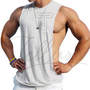 High Quality Men's Sleeveless Gym Tank Tops Workout Sports Bodybuilding Stringer Muscle Cut Breathable Quick Dry Made - Product Image 5