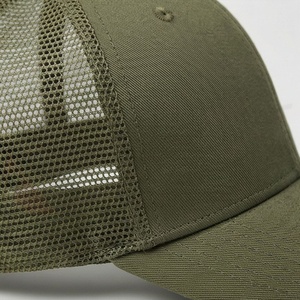 หมวกแก๊ปตาข่ายสีเขียวมะกอก ปรับขนาดได้ ดีไซน์เรียบง่าย ไม่ลาย  แฟชั่นกันแดด สไตล์ลำลอง เหมาะสำหรับผู้ชาย ใส่ได้ในฤดูร้อน - Product Image 5