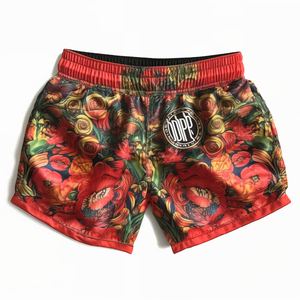 2026 <b>Men's</b> High Quality Custom Printed Satin Shorts Thai Boxing <b>Trunks</b> <b>for</b> MMA Fight and Muay Thai Martial Arts Wear - Product Image 3